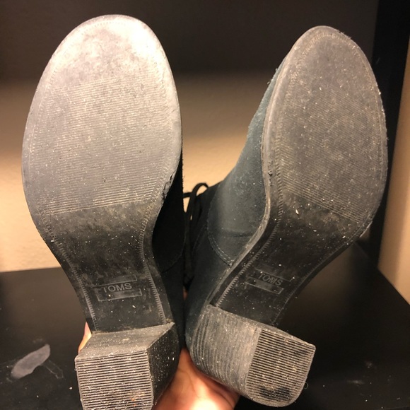 TOMS Black Suede Mila Bootie - Picture 5 of 8